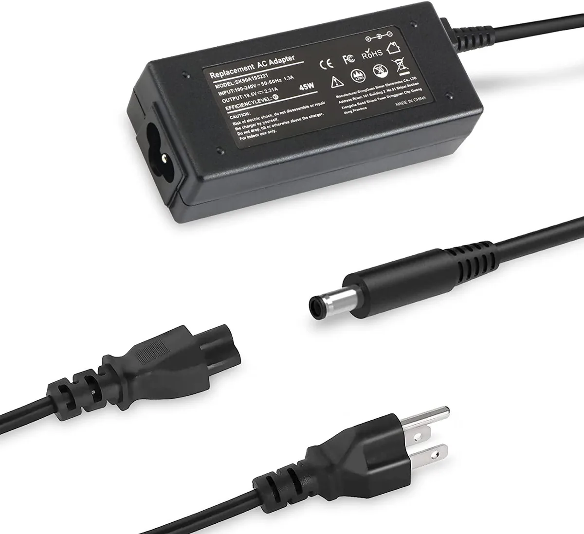myVolts myVolts 45W 19.5V 2.31A AC Adapter for Dell Inspiron 15 7000 5000 3000 Series — product photo