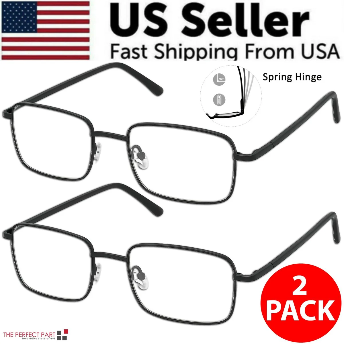 The Perfect Part The Perfect Part Reading Glasses +2.75 2-pack 140mm temples — product photo