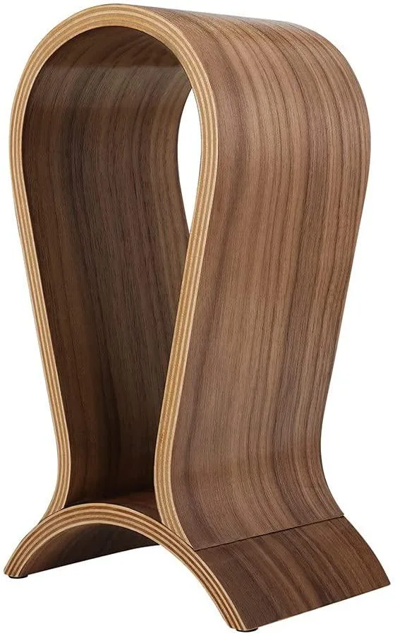 Corn Electronics Corn Electronics Walnut Wood Headphone Stand 25.3 cm — product photo