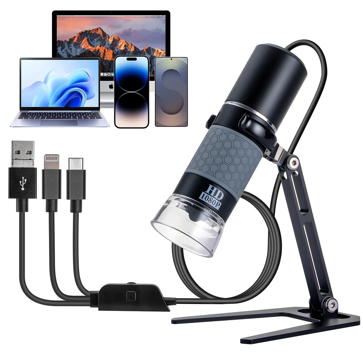  DJI 1 2.0 M 1080P 200x USB Digital Microscope — product photo