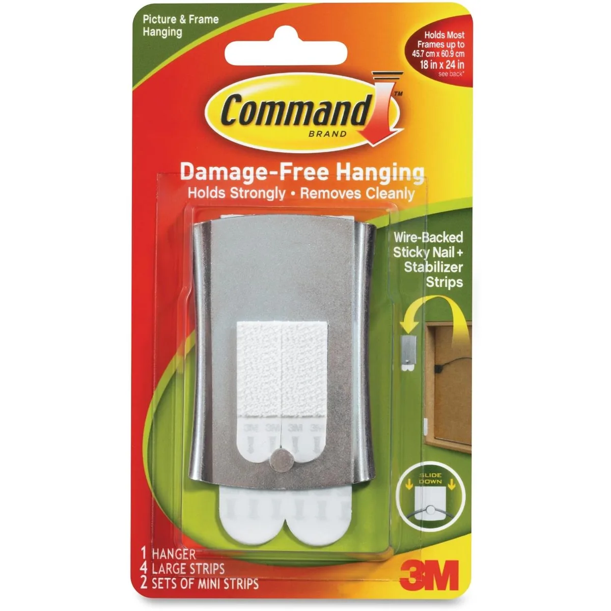 3M 3M 17048ES Command Sticky Nail Wire Picture Hanger Kit — product photo