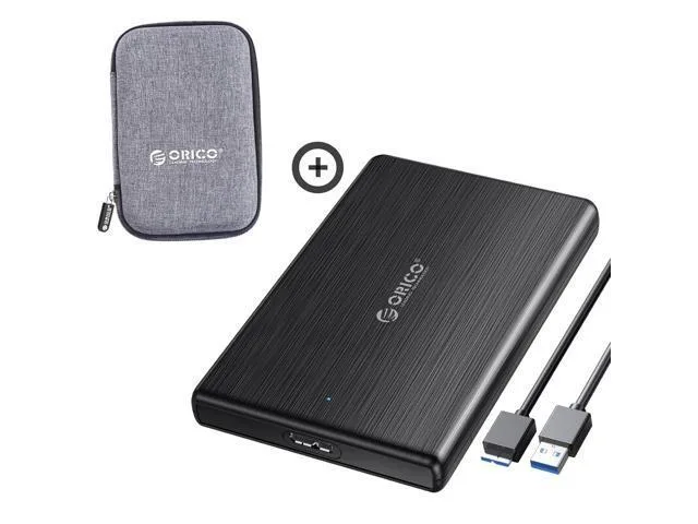 LORDWORLD LORDWORLD 2.5" SATA HDD/SSD Enclosure 2189U3 with PHD-25-GY Case — product photo