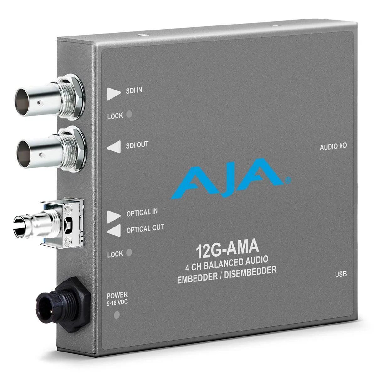 Compact metal mini-converter with XLR breakout cable