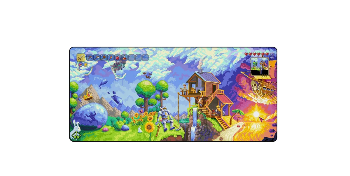 Starforge Starforge Terraria Beginnings Gaming Desk Mat Large Extended Mouse Pad 900x400mm — product photo