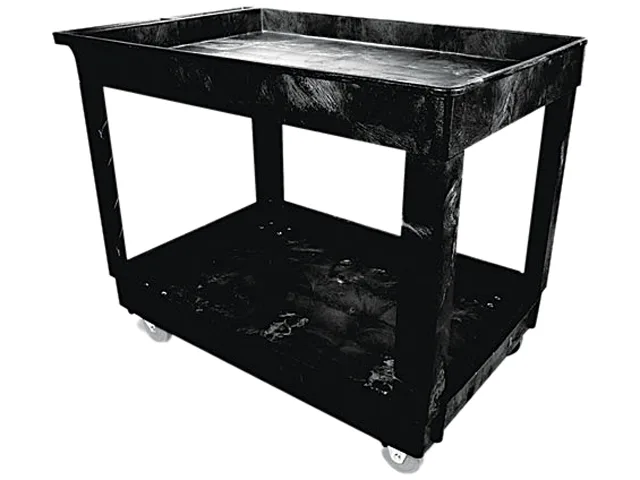 Rubbermaid Rubbermaid 9T6700BLA 2-shelf utility cart office furniture — صورة المنتج