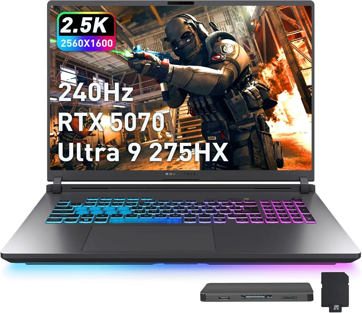 ASUS ASUS ROG Strix G18 18" WQXGA 240Hz Gaming Laptop Intel Ultra 9 275HX RTX 5070 64GB DDR5 2TB — product photo
