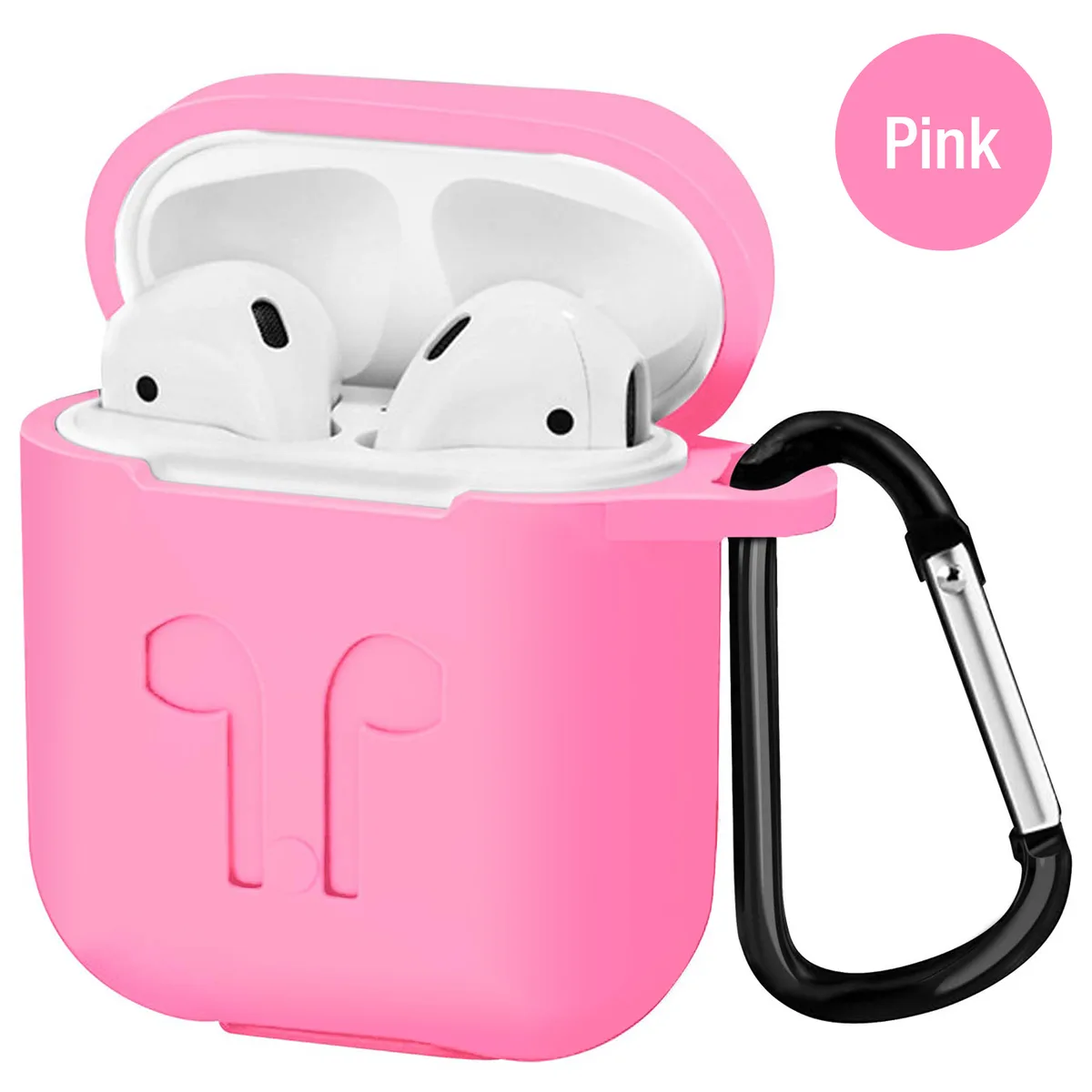 ALPHA DIGITAL INC ALPHA DIGITAL INC SC001-PINK 3mm silicone AirPods 1/2 case accessory — product photo