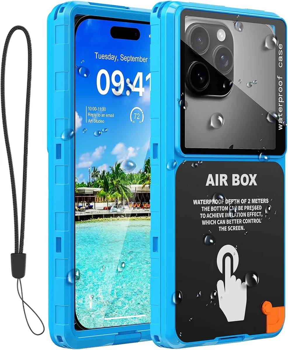 BONAEVER BONAEVER Waterproof Phone Case Blue 6.9 inch — product photo