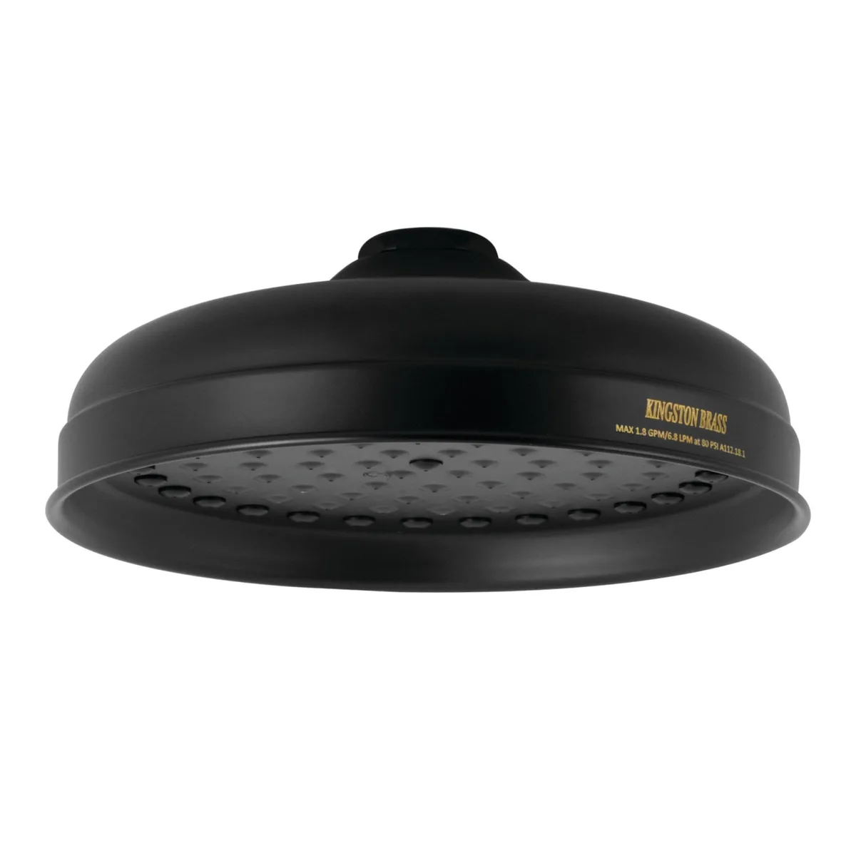 KINGSTON BRASS KINGSTON BRASS K124A0 Victorian 8" Raindrop Shower Head Matte Black — product photo