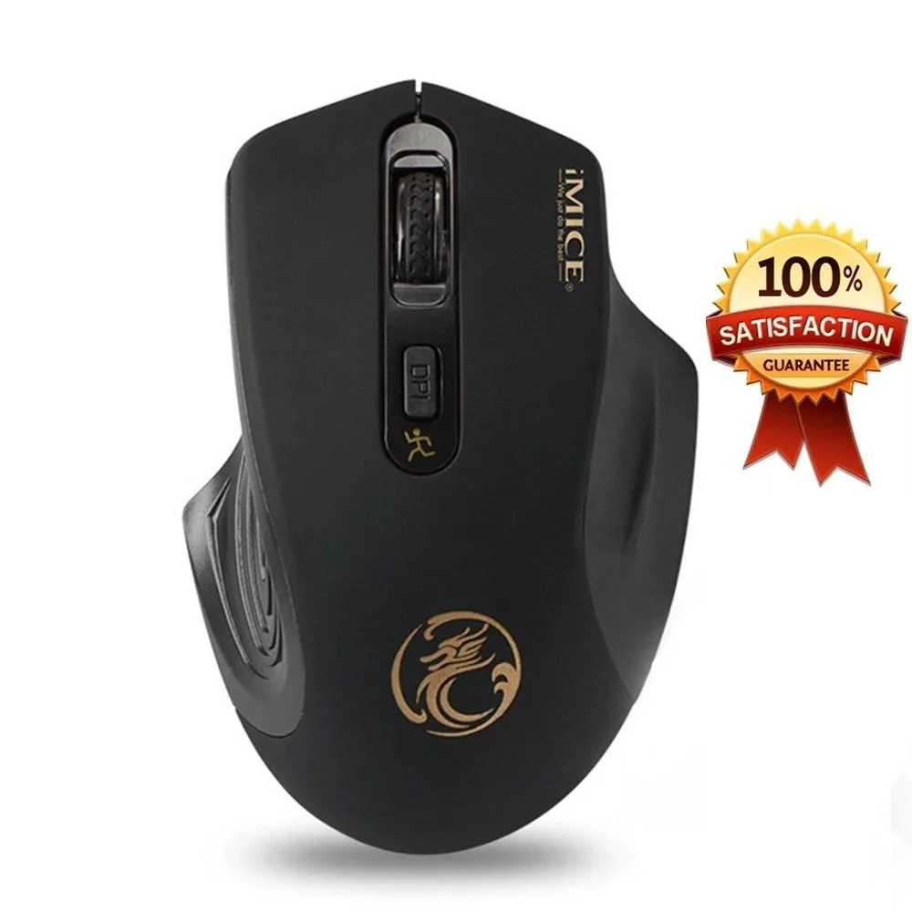 RAYBESTOS UNBRANDED RAYBESTOS UNBRANDED 2.4GHz Wireless Optical Gaming Mouse 800/1600 DPI Black — product photo