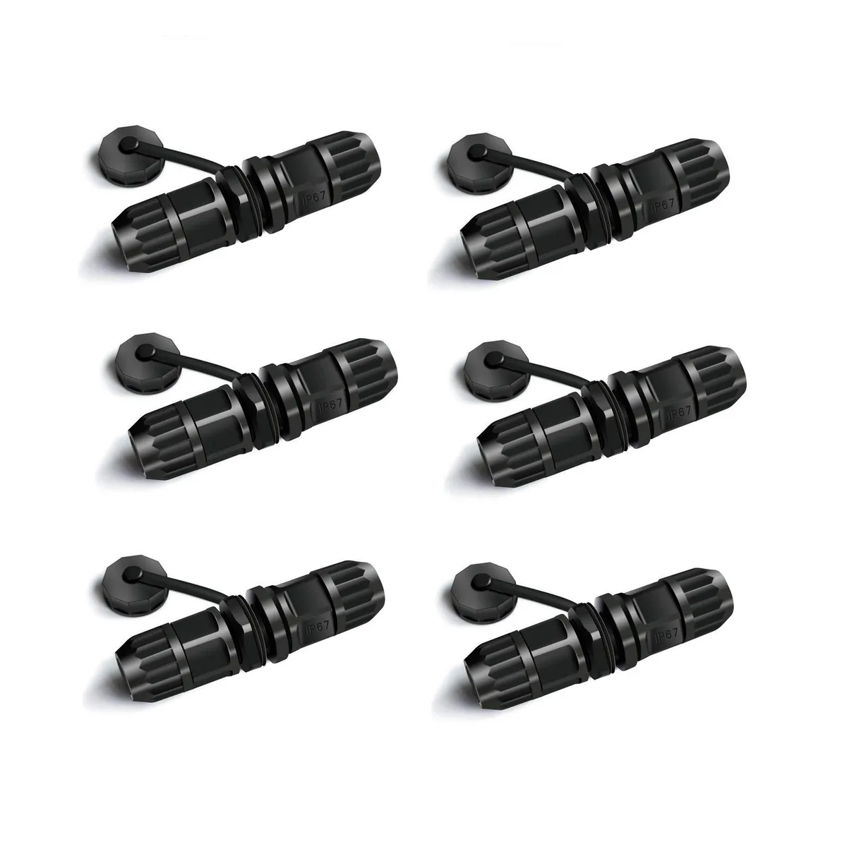 BESIGN BESIGN Waterproof RJ45 Coupler IP68 6-Pack 2 in 1 Accessories — product photo