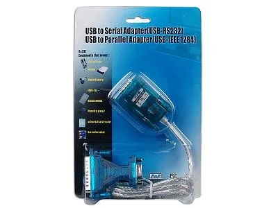 Bluecctv Bluecctv BL-800A USB to RS-232 serial adapter with 25-pin adapter — product photo