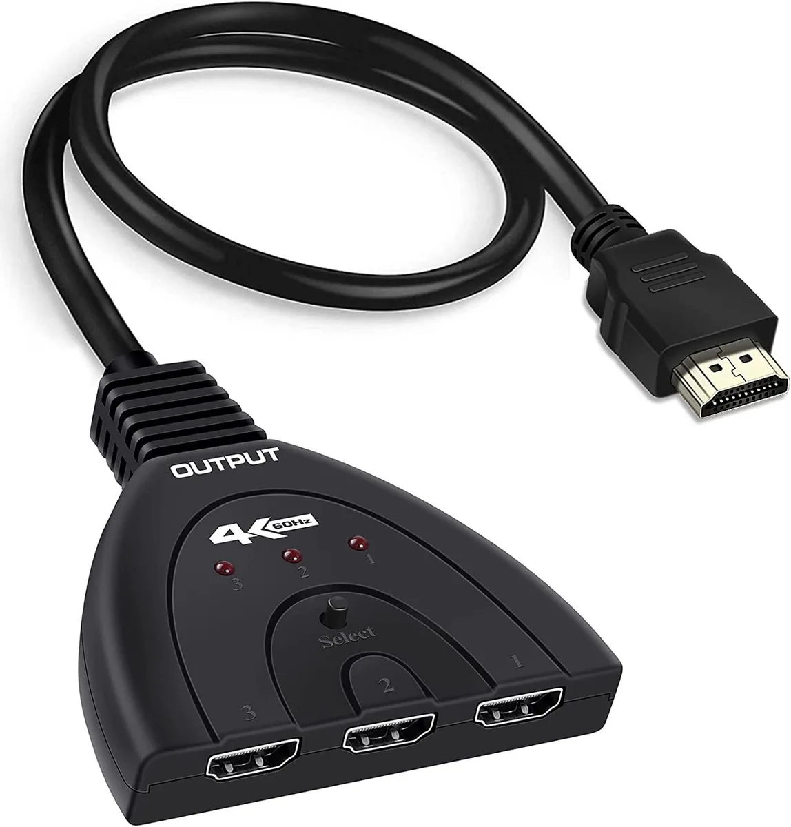 LUOM LUOM OZQ1 3-Port HDMI Switch 4K@60Hz 18Gbps — product photo