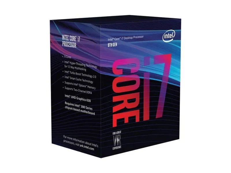 Intel Intel Core i7-8700 3.2 GHz 6-core desktop processor — product photo