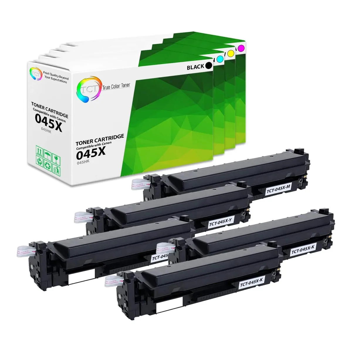 True Color Toner True Color Toner 045X 5-pack toner cartridge 4 colours high yield 2800/2200 pages — product photo