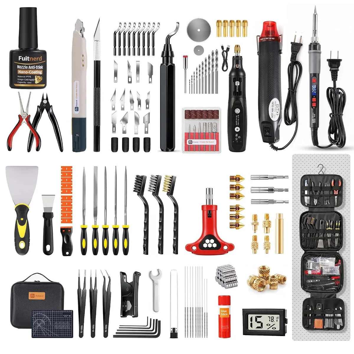 BFKK BFKK 184Pcs 3D Printer Tools Kit with Hanging Organizer — product photo