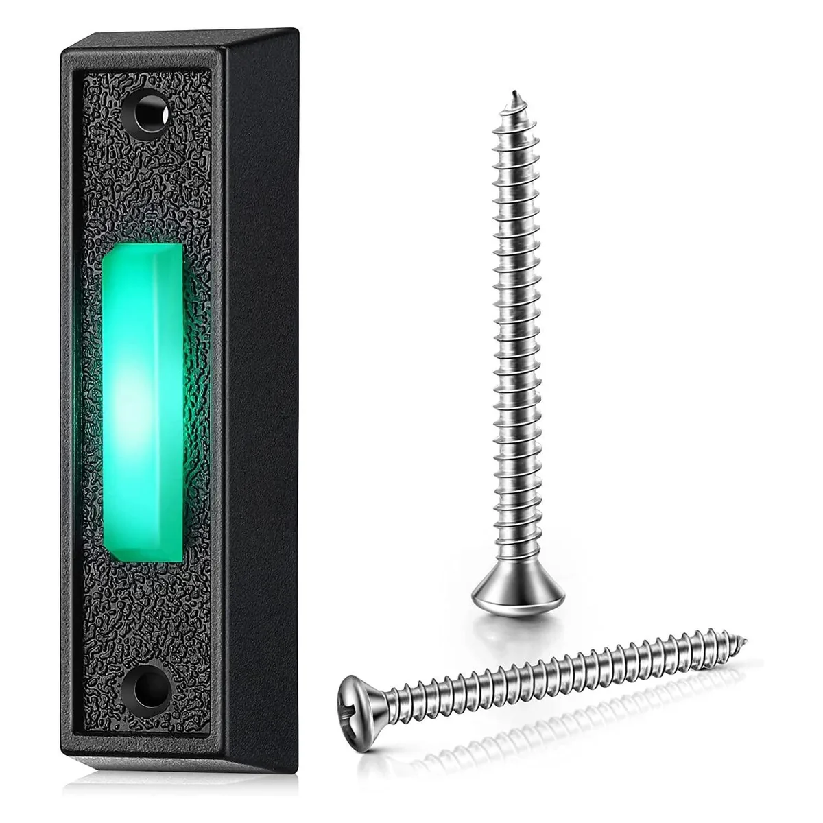 TaoTao TaoTao 500341376 Wired Doorbell Button LED Light Black — product photo