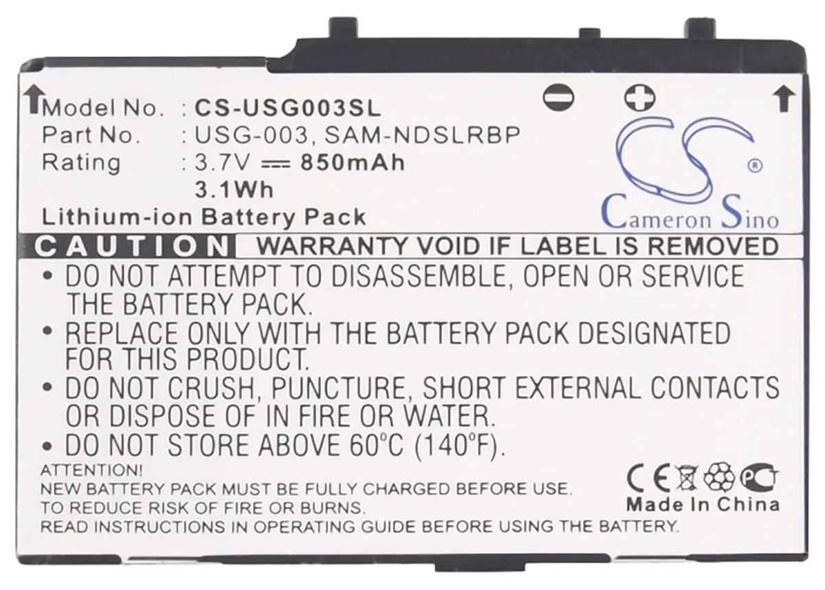  Cameron Sino DS DS Lite battery 850mAh 3.7V — product photo