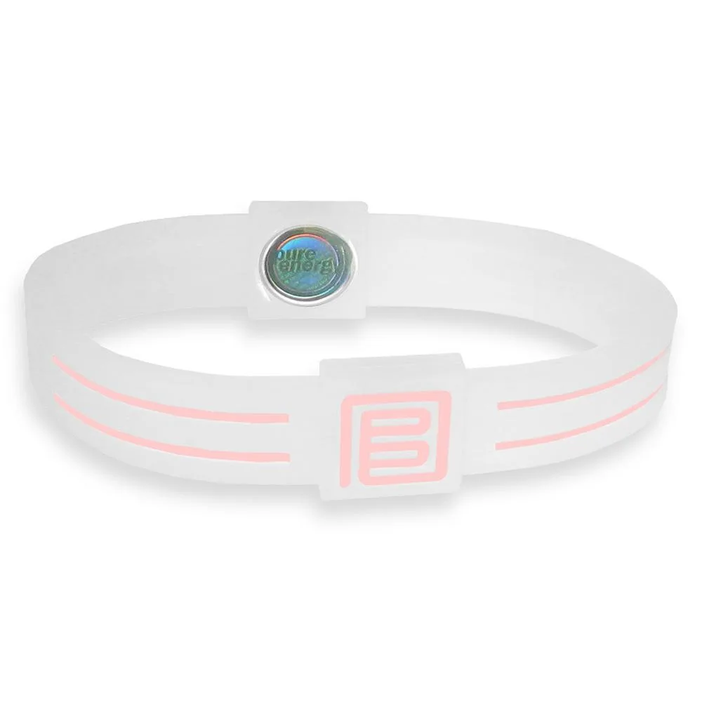 Pure Energy Pure Energy Duo Balance Band Clear White/Pink 8" .0800 — product photo