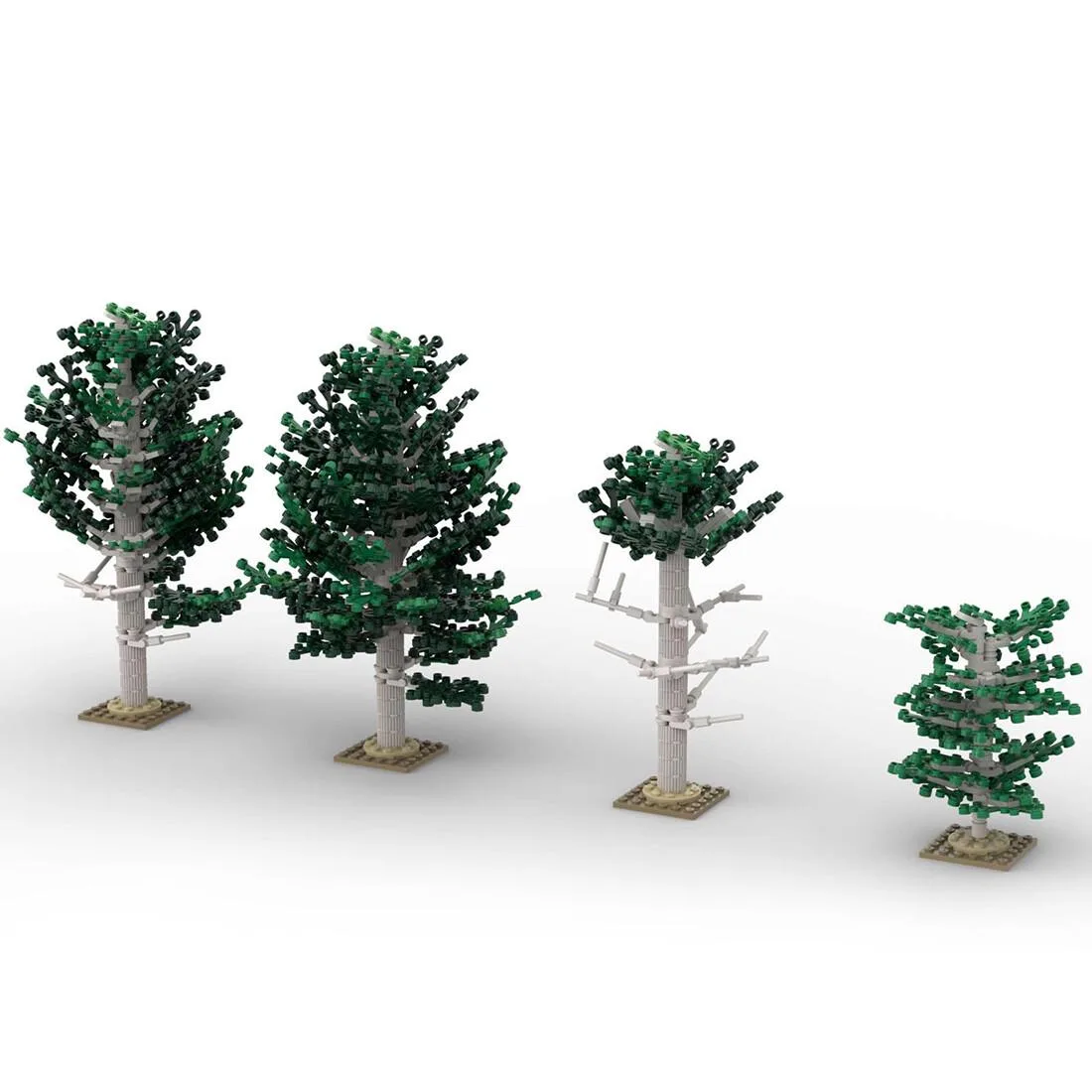 ZITIANYOUBUILD ZITIANYOUBUILD MOC-102650 Whitebark Pine Train Scene 724PCS Educational Building Set — product photo