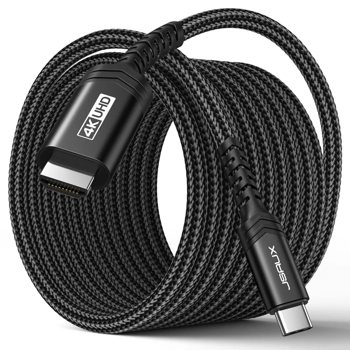  JSAUX USB C to HDMI Cable 6.6ft 4K@60Hz Black Braided — product photo