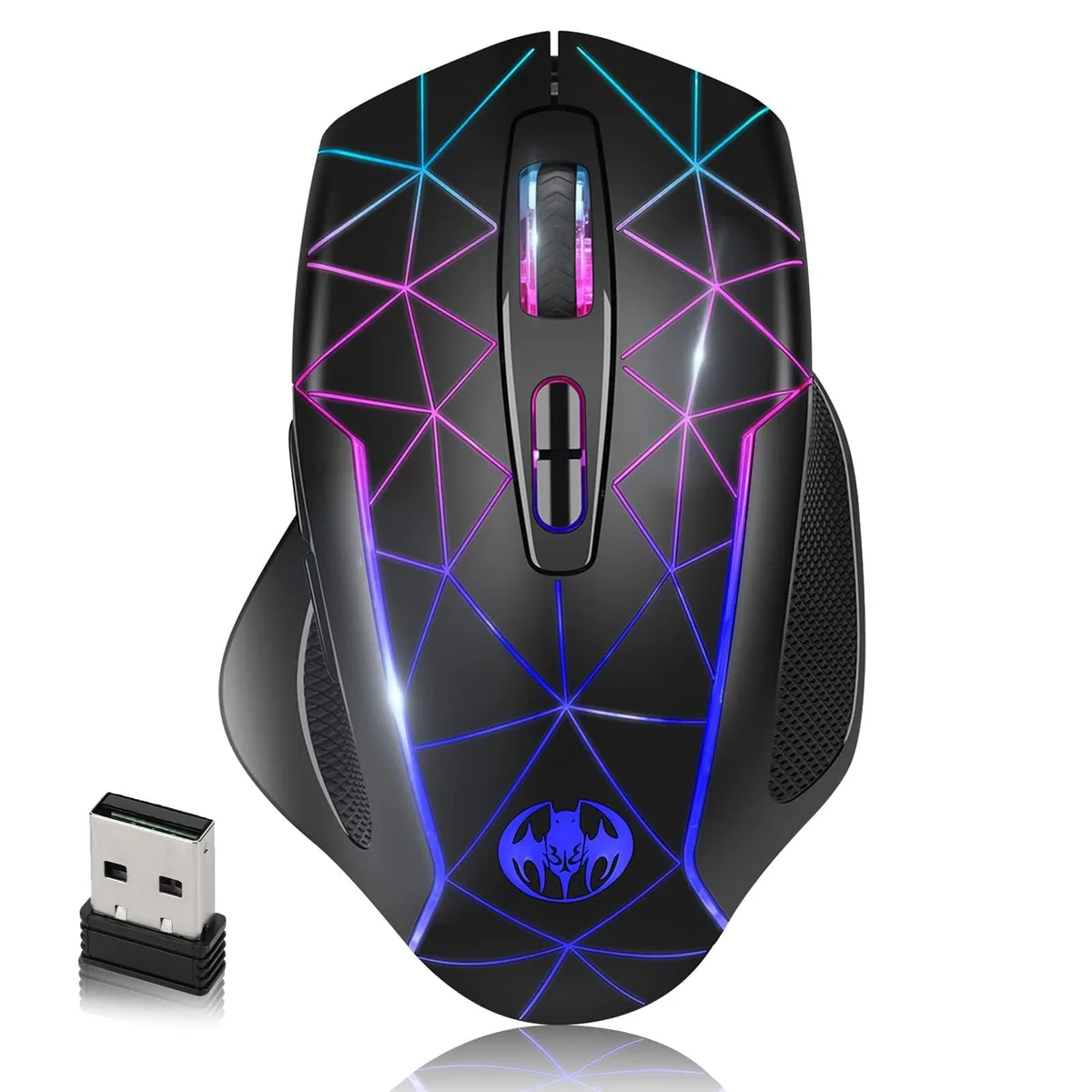  VEGCOO C9 Wireless Gaming Mouse 16 Buttons 3200 DPI 400mAh Black — product photo