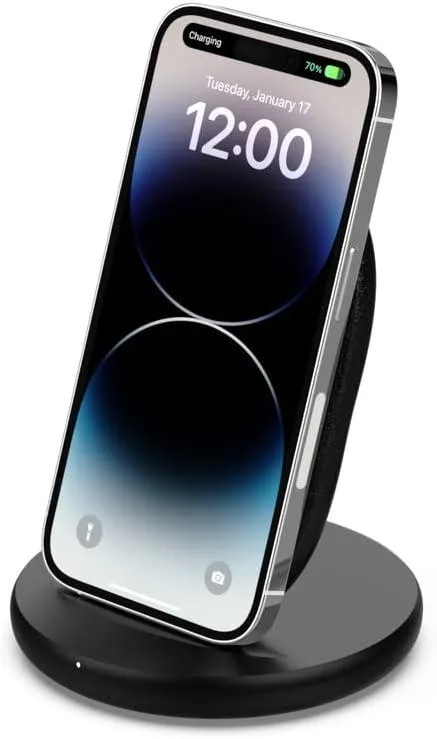 FLEANE FLEANE Quick Charge Wireless Charging Stand 15W Qi-Certified Black (No PSU) — product photo