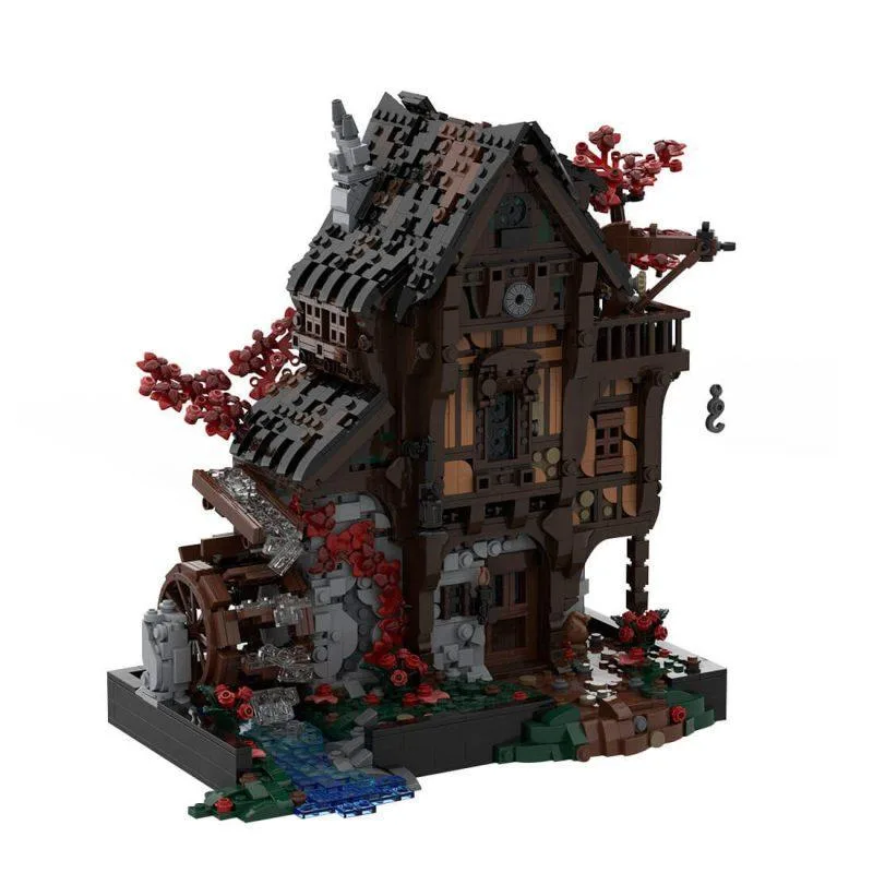 ZITIANYOUBUILD ZITIANYOUBUILD MOC-214249 Medieval Waterwheel Mill Building Blocks Set 2717PCS — product photo