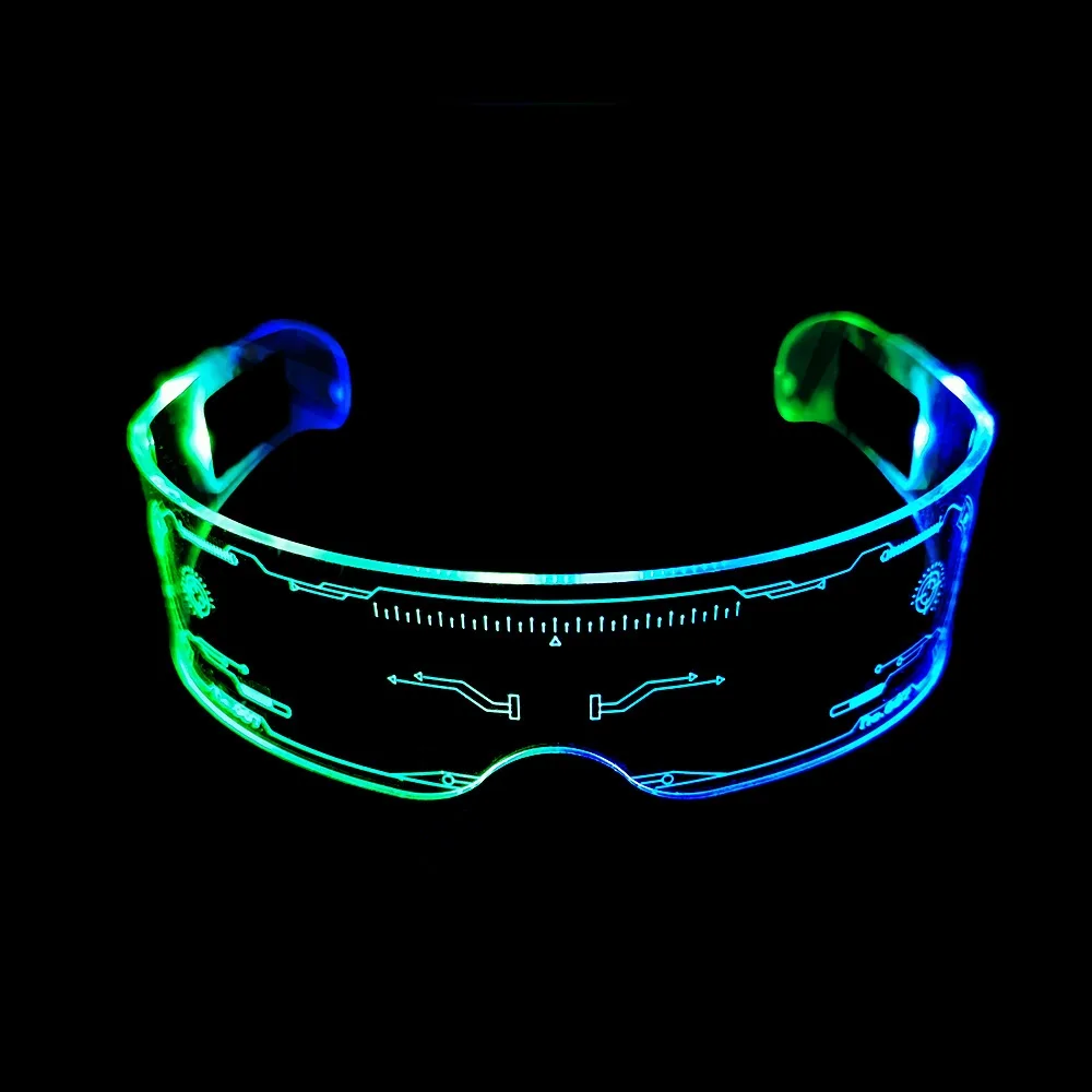 sakose sakose LED Light Up Glasses Green 16.5*16.0*4.5cm 70g 210mAH 48h — product photo
