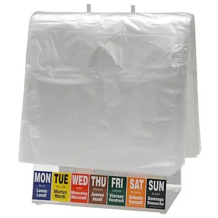 Clear HDPE portion bag flat pack 8 1/2 by 10 inches 50 fl oz PK2000