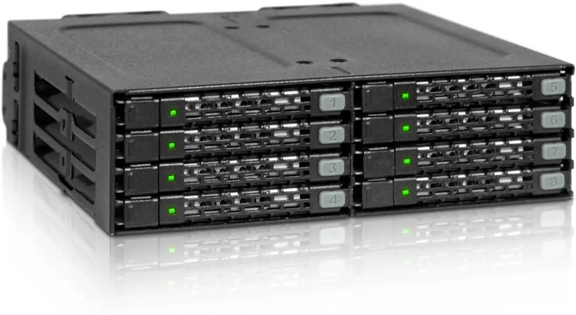 ICY DOCK ICY DOCK ToughArmor MB998IP-B 8-Bay 2.5" SAS/SATA Rack for 5.25" Bay — product photo