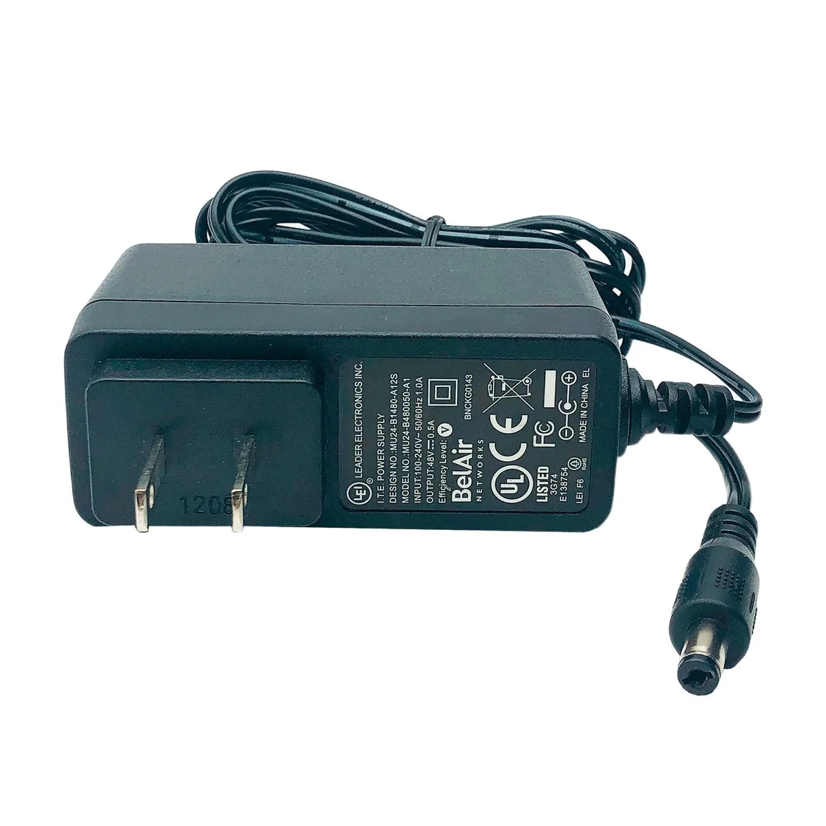 Lei Electronics Inc. Lei Electronics Inc. MU24-B480050-A1 48V 0.5A power adapter — product photo