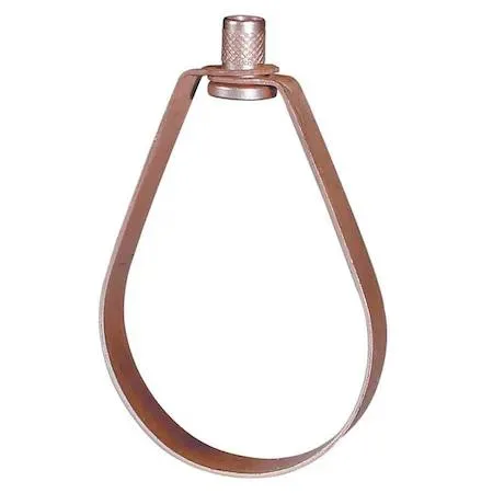 Copper plated steel swivel loop hanger for two inch tube