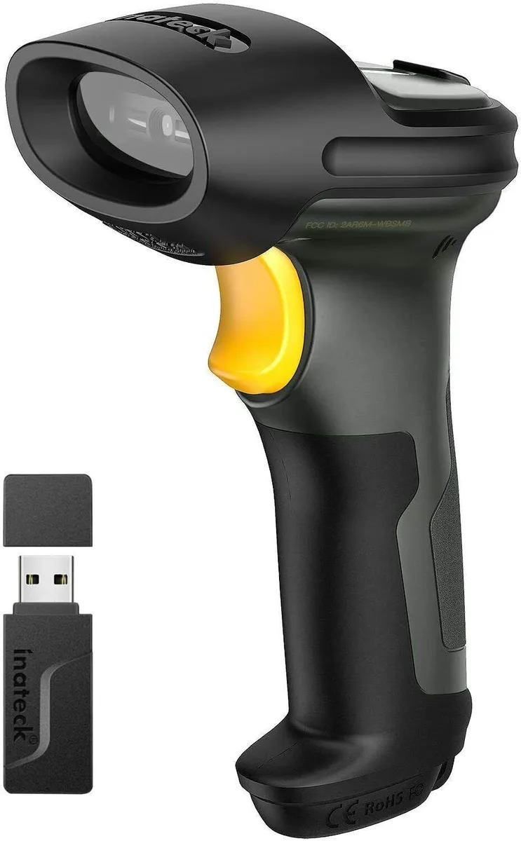BFKK BFKK Pro 7 1D Wireless Bluetooth Barcode Scanner 100m 270000 storage — product photo