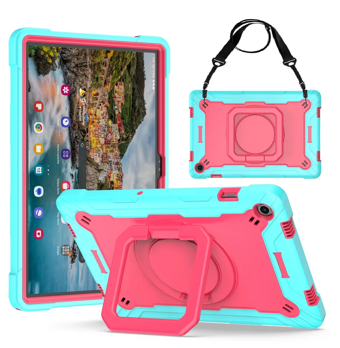 anicestore anicestore SM-X236B 11" rugged case with rotating stand and shoulder strap — product photo
