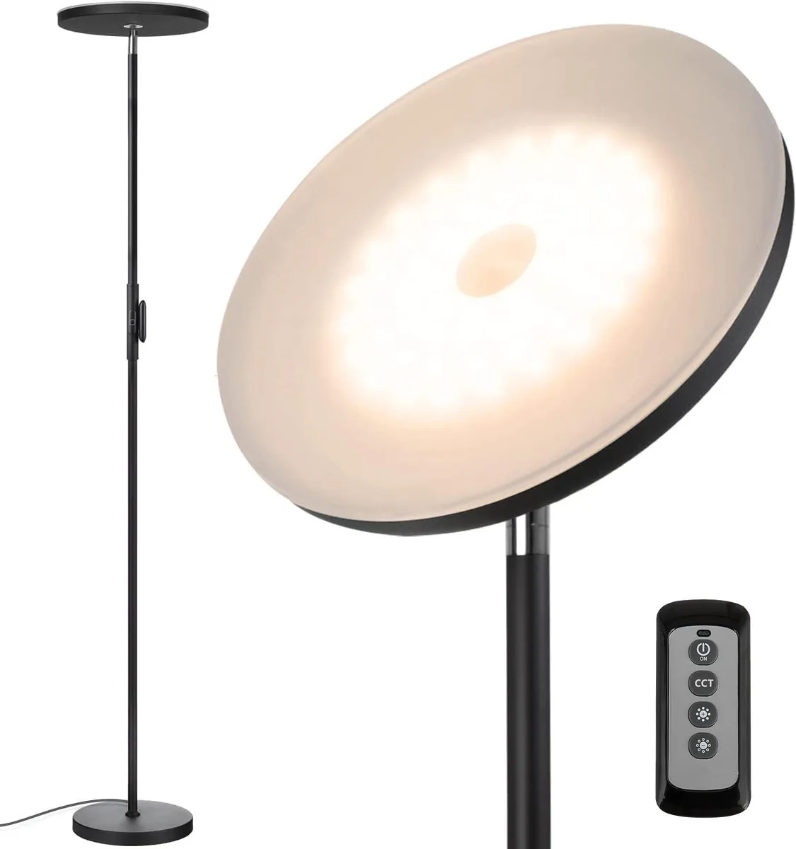 TUKO TUKO Floor Lamp 30W 2400lm 3000K-5000K Black — product photo
