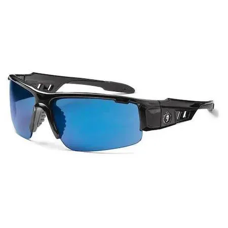 Ergodyne Ergodyne DAGR Safety Glasses Blue Mirror Lens Black Frame — product photo