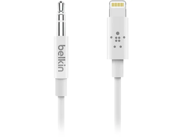 Belkin Belkin AV10172BT06-WHT 6 ft lightning cable 3.5 mm white — product photo