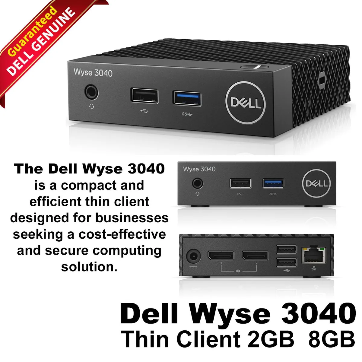 DELL DELL Wyse 3040 Thin Client 2GB RAM 8GB Storage — product photo