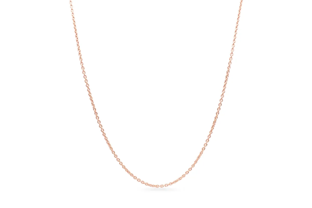 PANDORA PANDORA Classic Cable Chain Necklace Rose Gold 14k — product photo