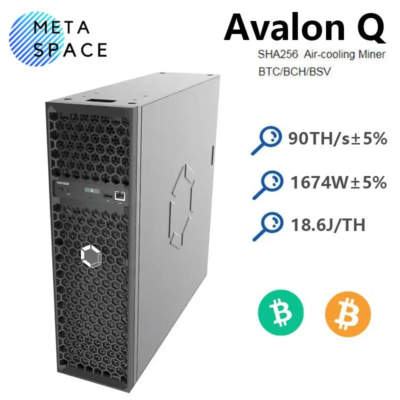 AFRNDK AFRNDK Avalon Q 90TH/s 1674W 18.6J/TH Bitcoin mining hardware — product photo