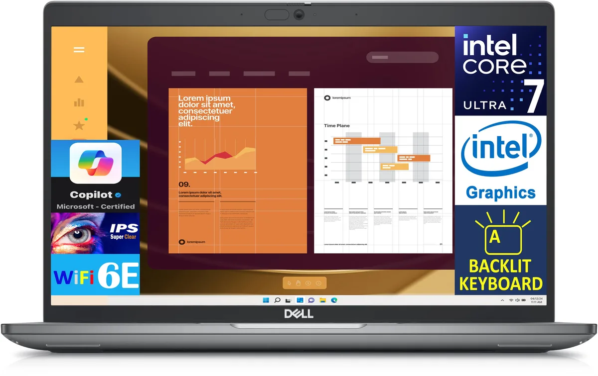 DELL DELL Latitude 5450 laptop Core Ultra 7 155U 16GB DDR5 512GB 14.0" FHD — product photo