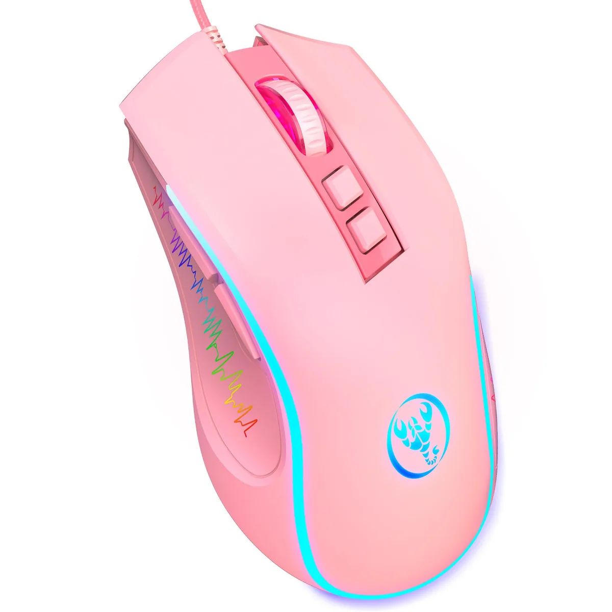 Corn Electronics Corn Electronics Gaming Mouse Pink 3600 DPI 6 Buttons Type-C — product photo