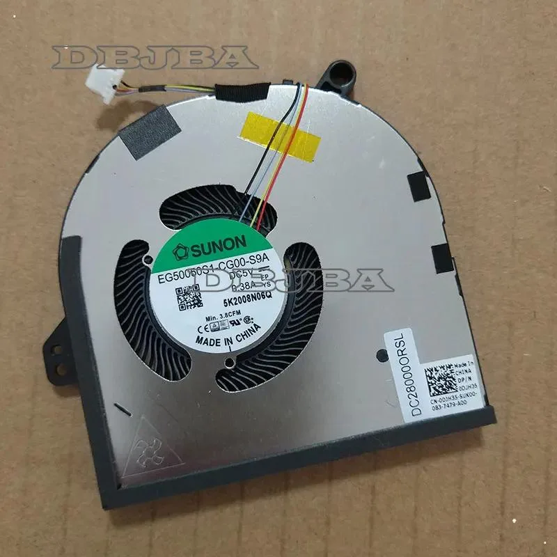 DBTLAP DBTLAP Cooling Fan Dell XPS 15 9500 0DJH35 5V 0.38A — product photo