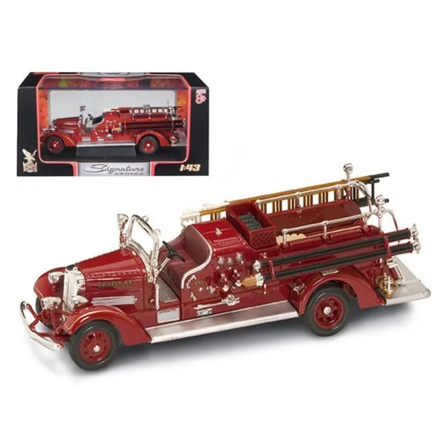 ROAD SIGNATURE ROAD SIGNATURE 1938 Ahrens Fox VC Fire Engine Red 1/43 Diecast Model Car — product photo
