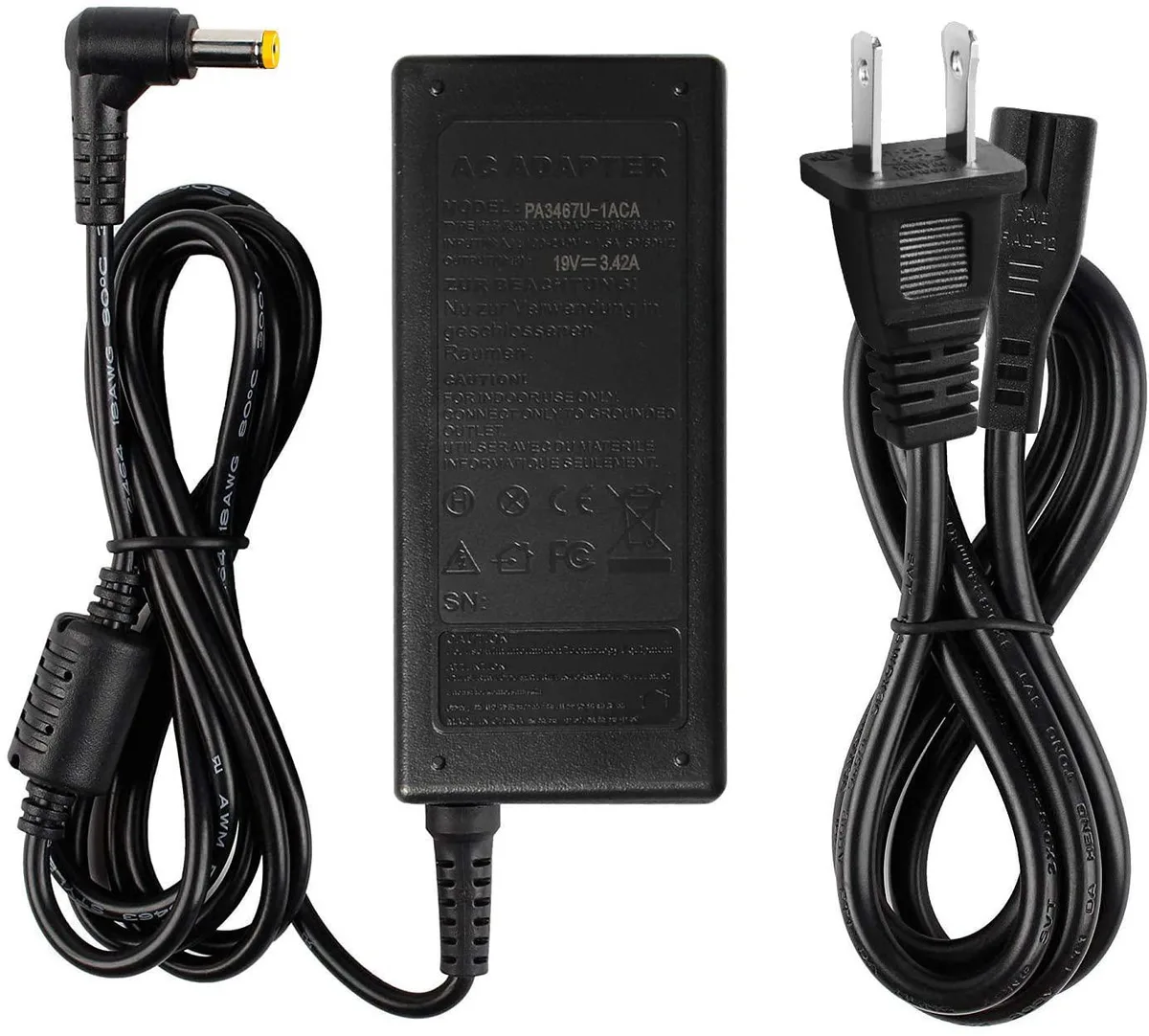 myVolts myVolts 65W 19V 3.42A 5.5x1.7mm AC Adapter — product photo