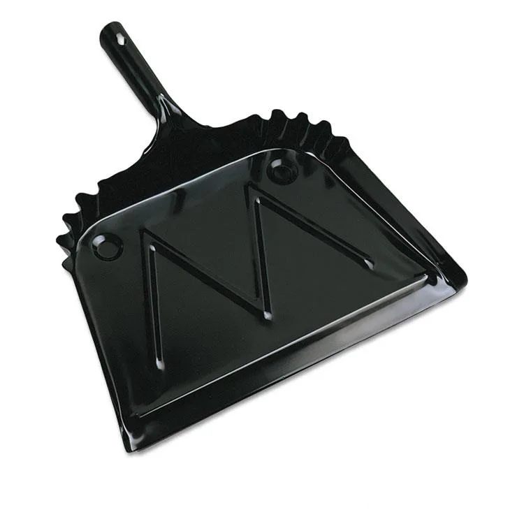 Boardwalk Boardwalk 528147 Metal Dust Pan 12" Wide 5" Handle Black — product photo