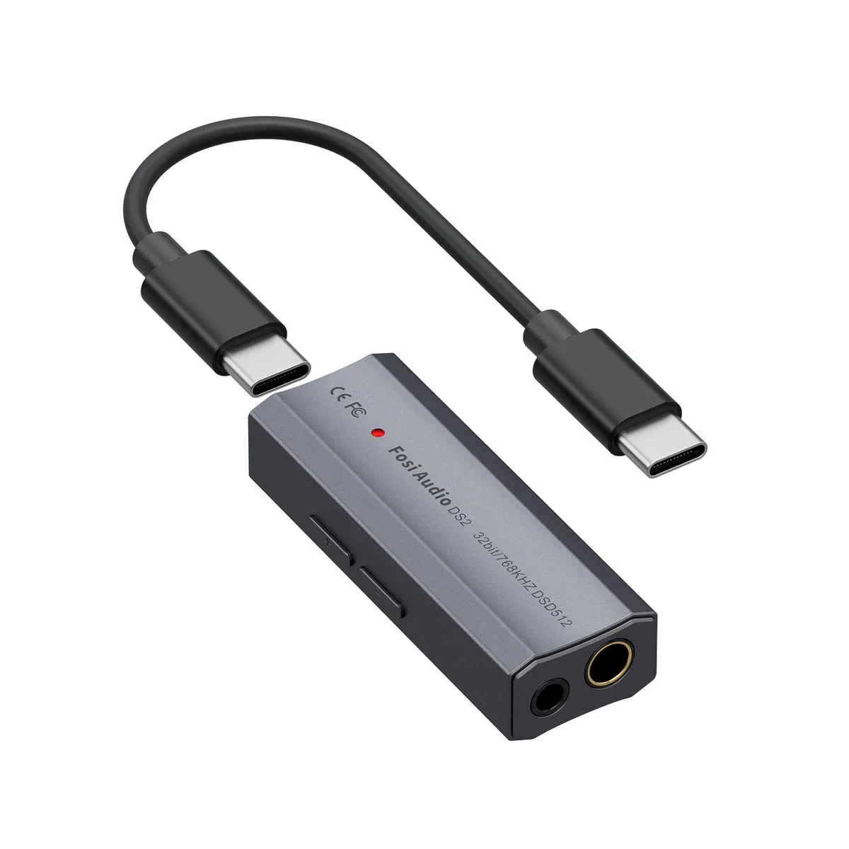 Fosi Audio Fosi Audio DS2 USB-C DAC Headphone Amp 3.5mm 4.4mm Balanced CS43131 — product photo