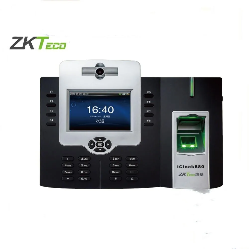 ZKTECO ZKTECO iClock880+ADMS Biometric Fingerprint Time Attendance Terminal — product photo