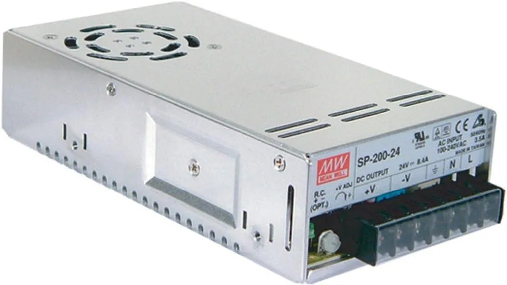 NShi NShi Server Chassis with Mean Well SP-200-12 12V 16.7A 200W PSU — product photo
